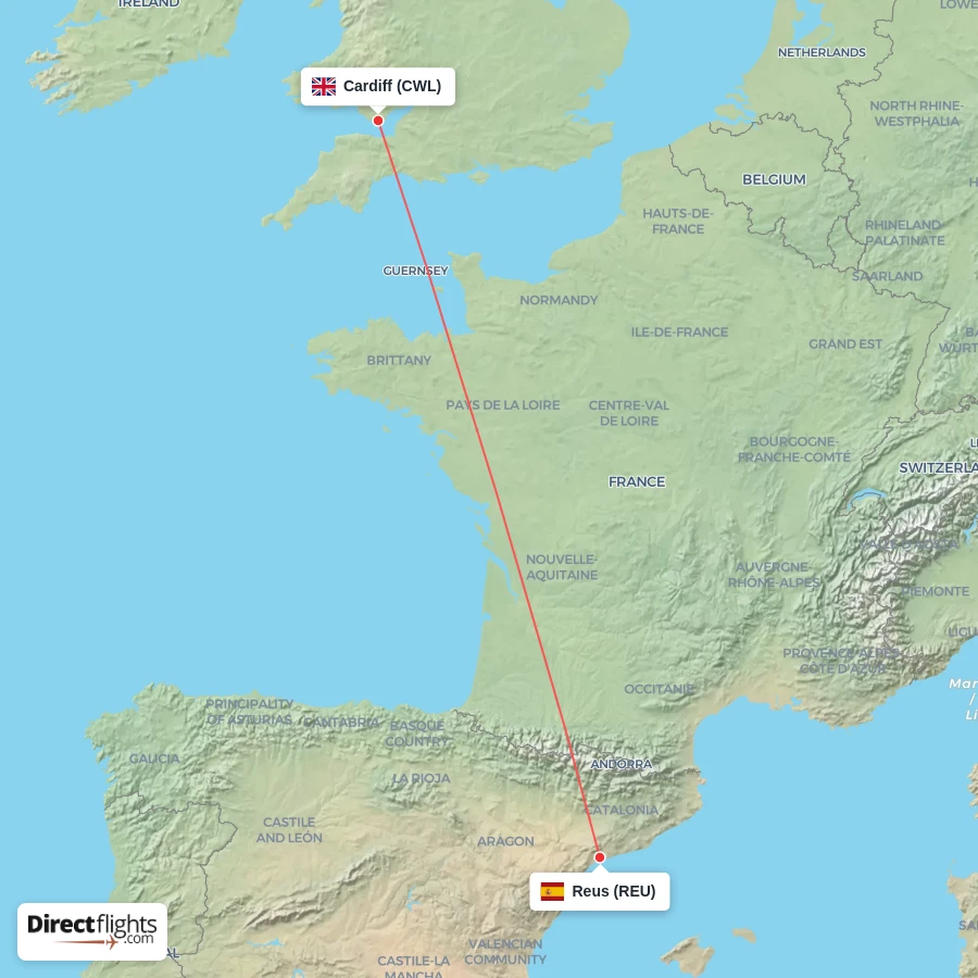 CWL - REU route map