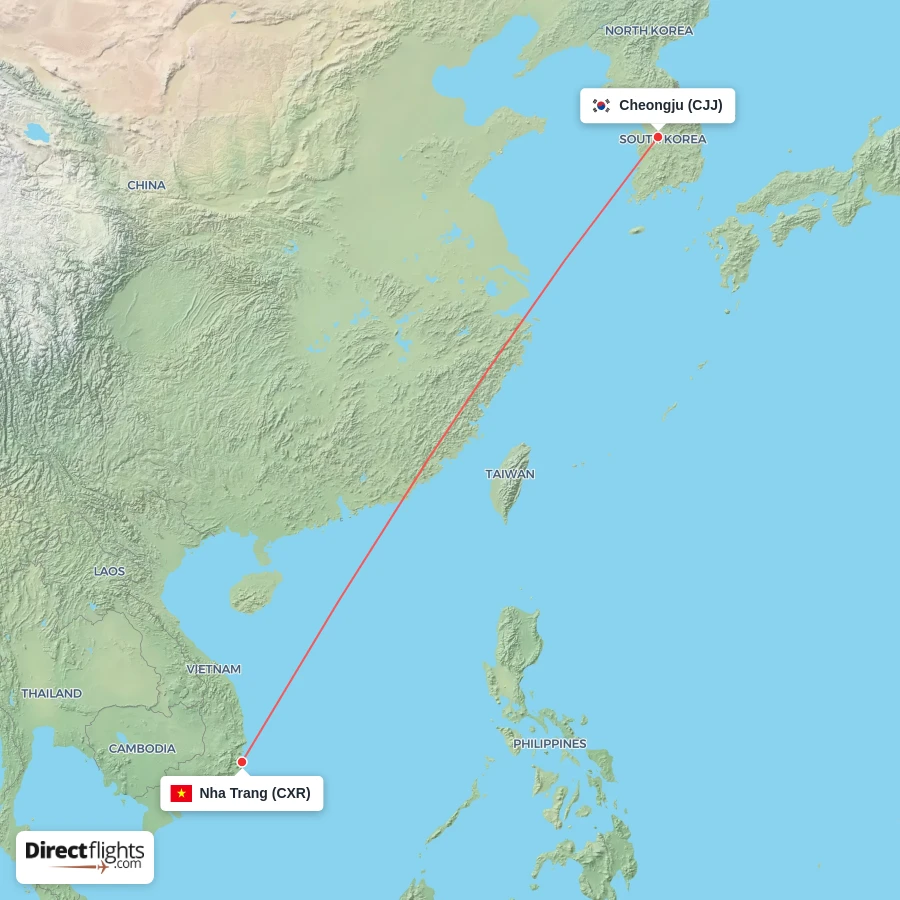 CXR - CJJ route map