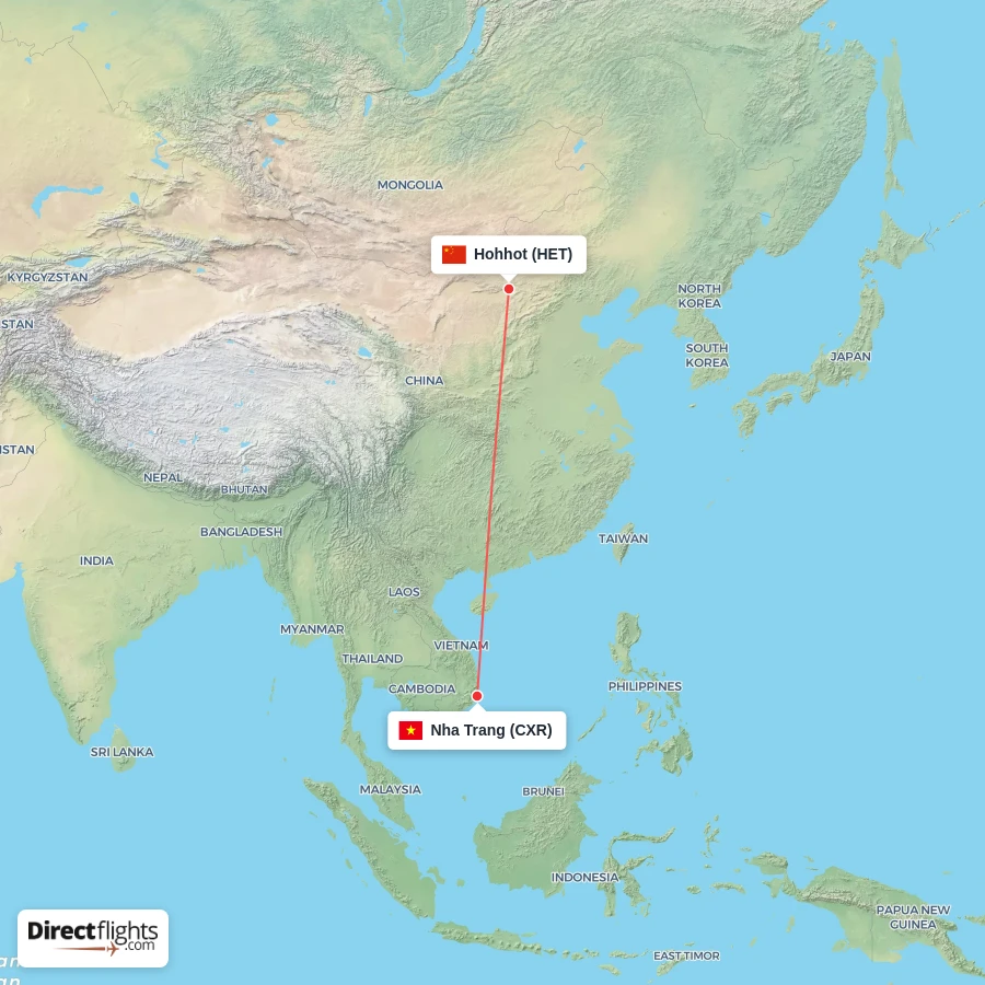 CXR - HET route map