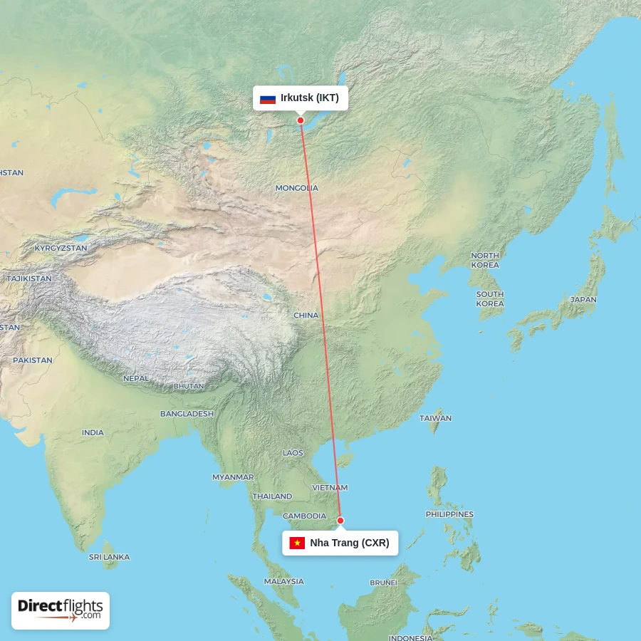 CXR - IKT route map