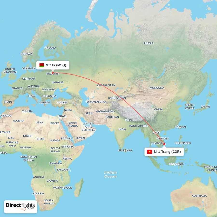 CXR - MSQ route map