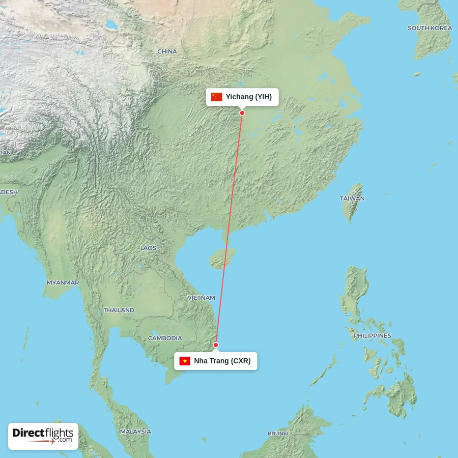 CXR - YIH route map