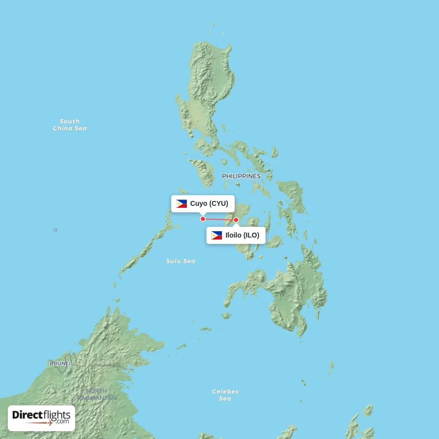 CYU - ILO route map