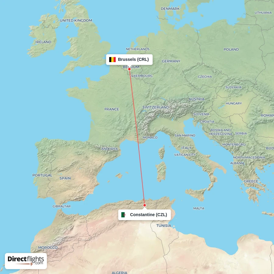 CZL - CRL route map