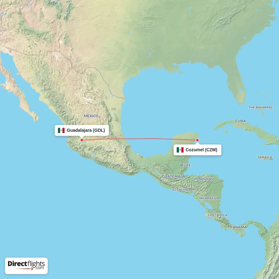 CZM - GDL route map