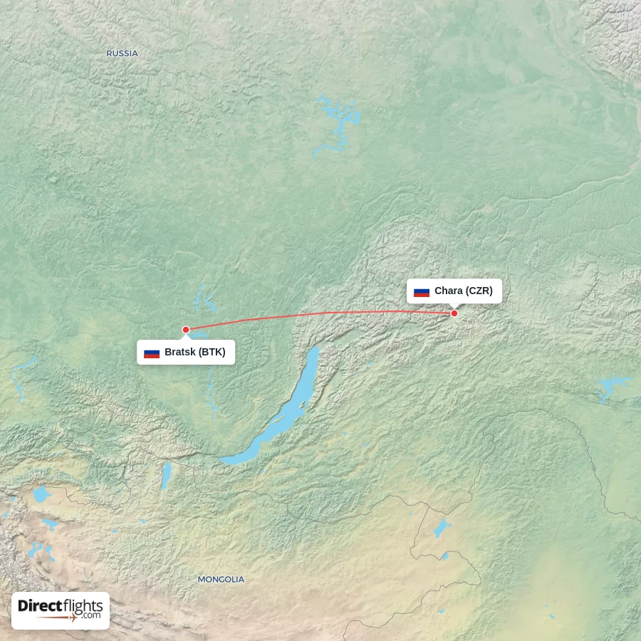 CZR - BTK route map
