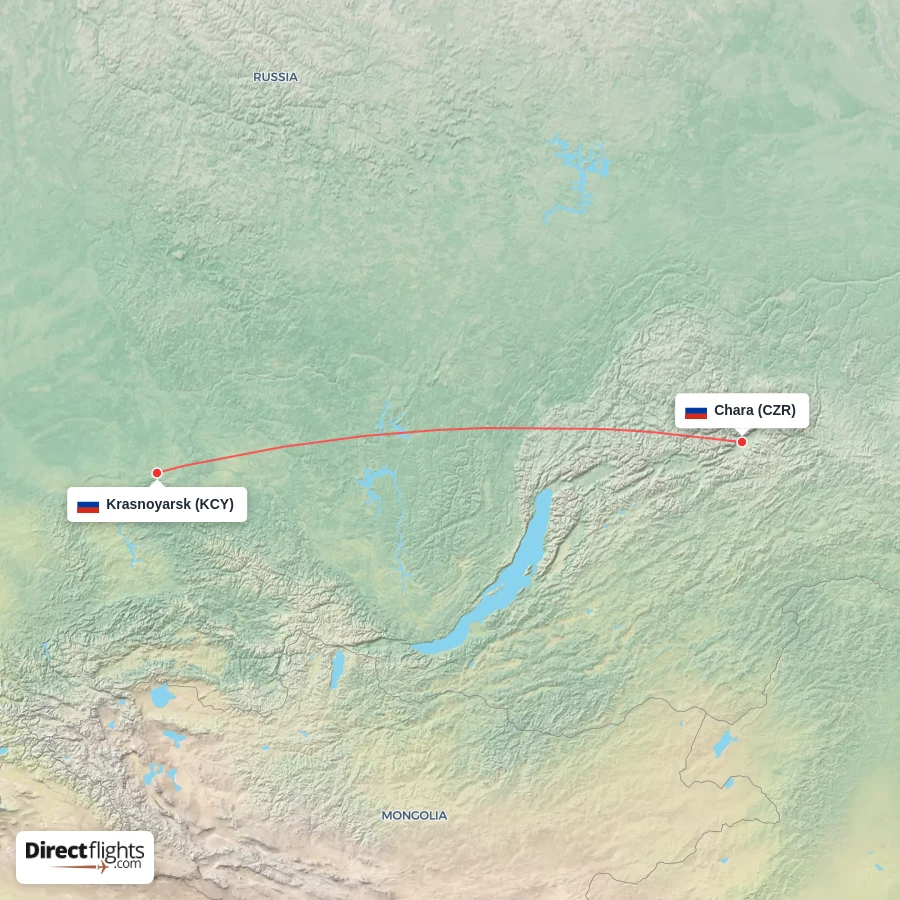 CZR - KCY route map