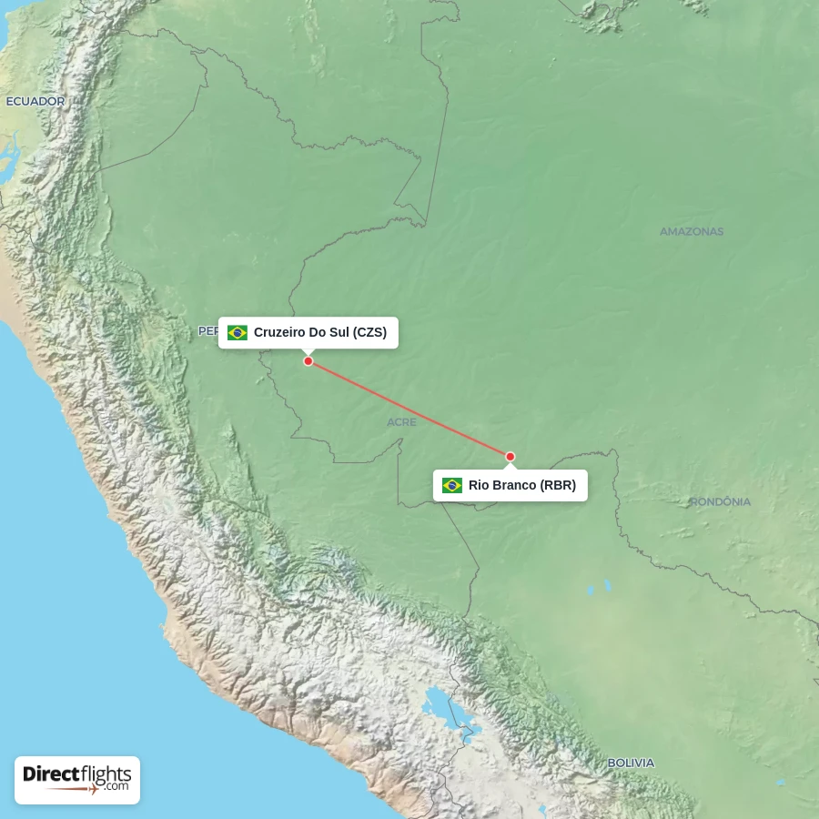 CZS - RBR route map