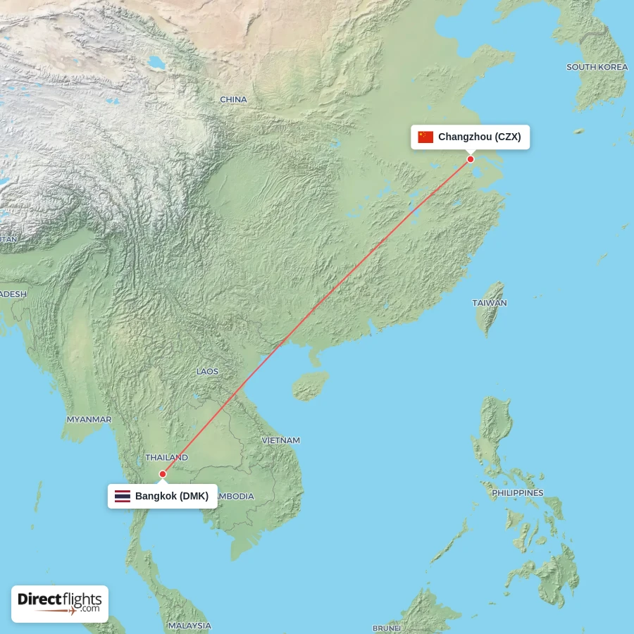 CZX - DMK route map
