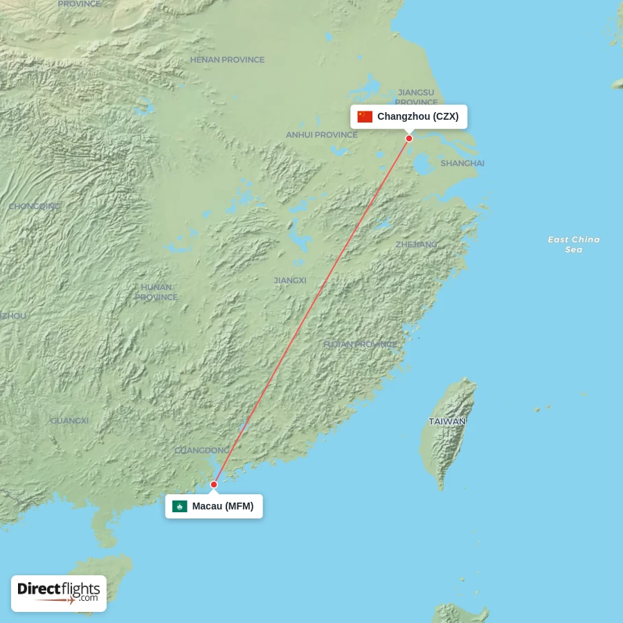 CZX - MFM route map
