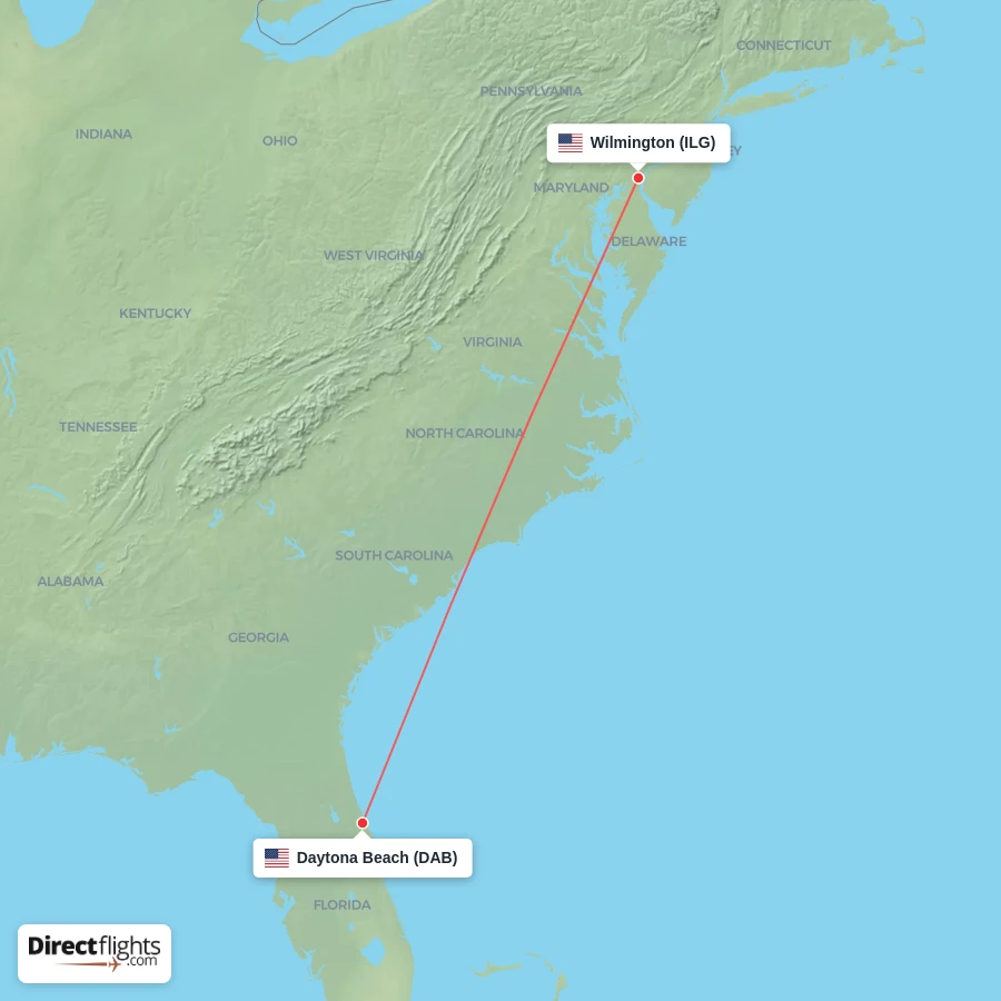 DAB - ILG route map