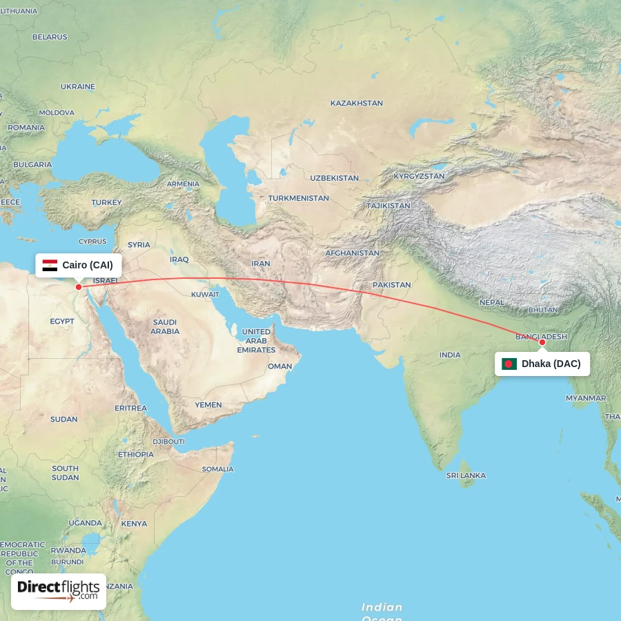 DAC - CAI route map
