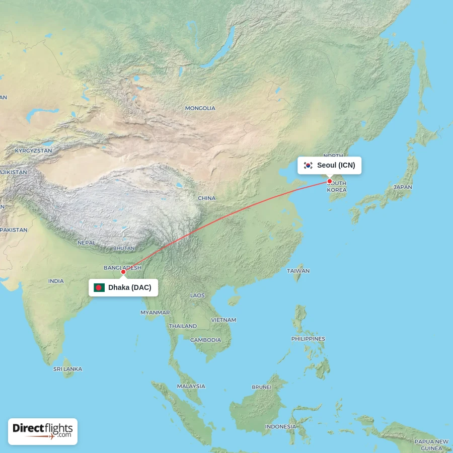 DAC - ICN route map