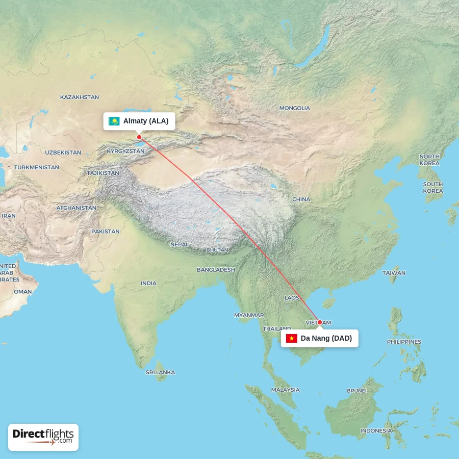 DAD - ALA route map