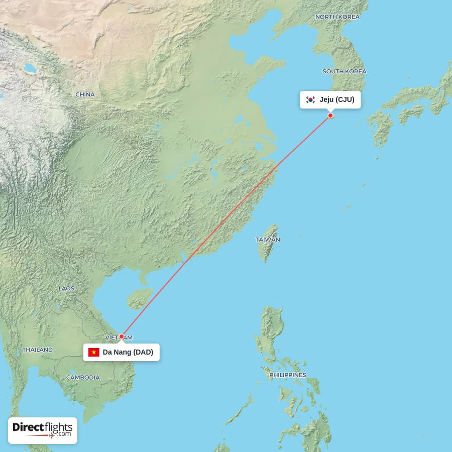 DAD - CJU route map