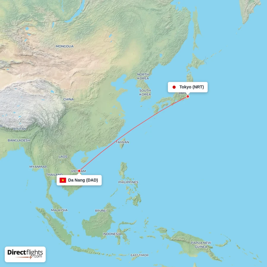 DAD - NRT route map
