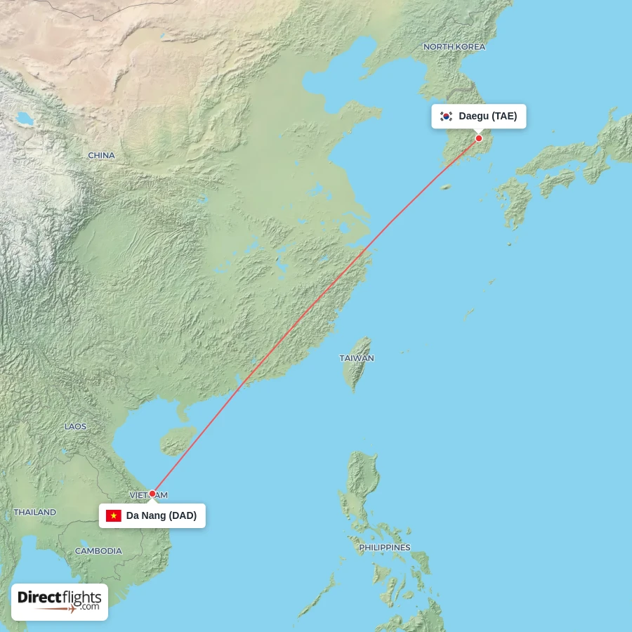 DAD - TAE route map