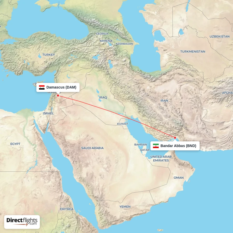 DAM - BND route map