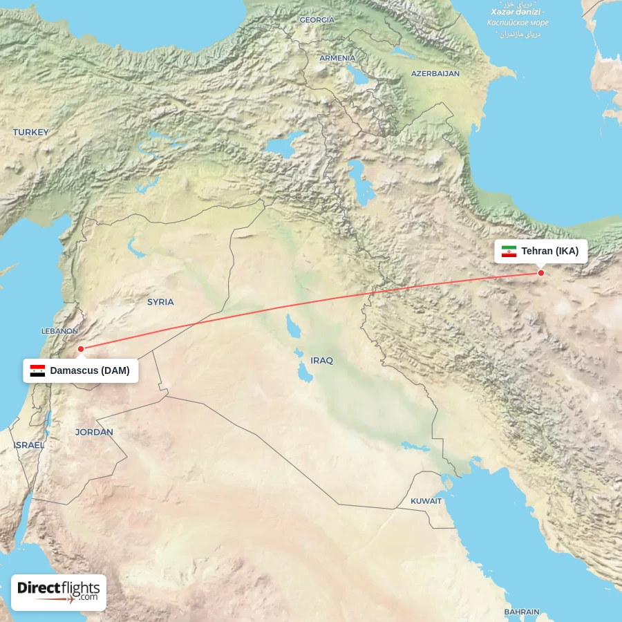 DAM - IKA route map