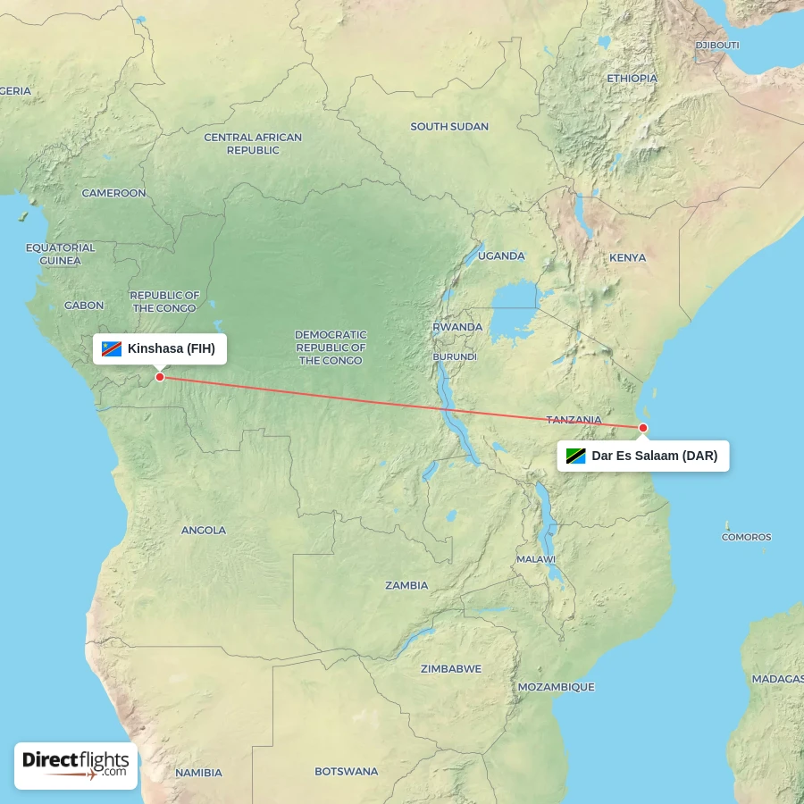 DAR - FIH route map