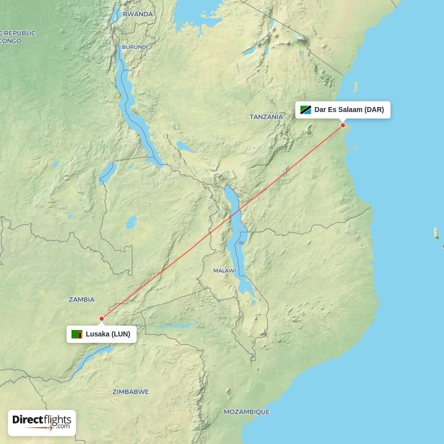 DAR - LUN route map