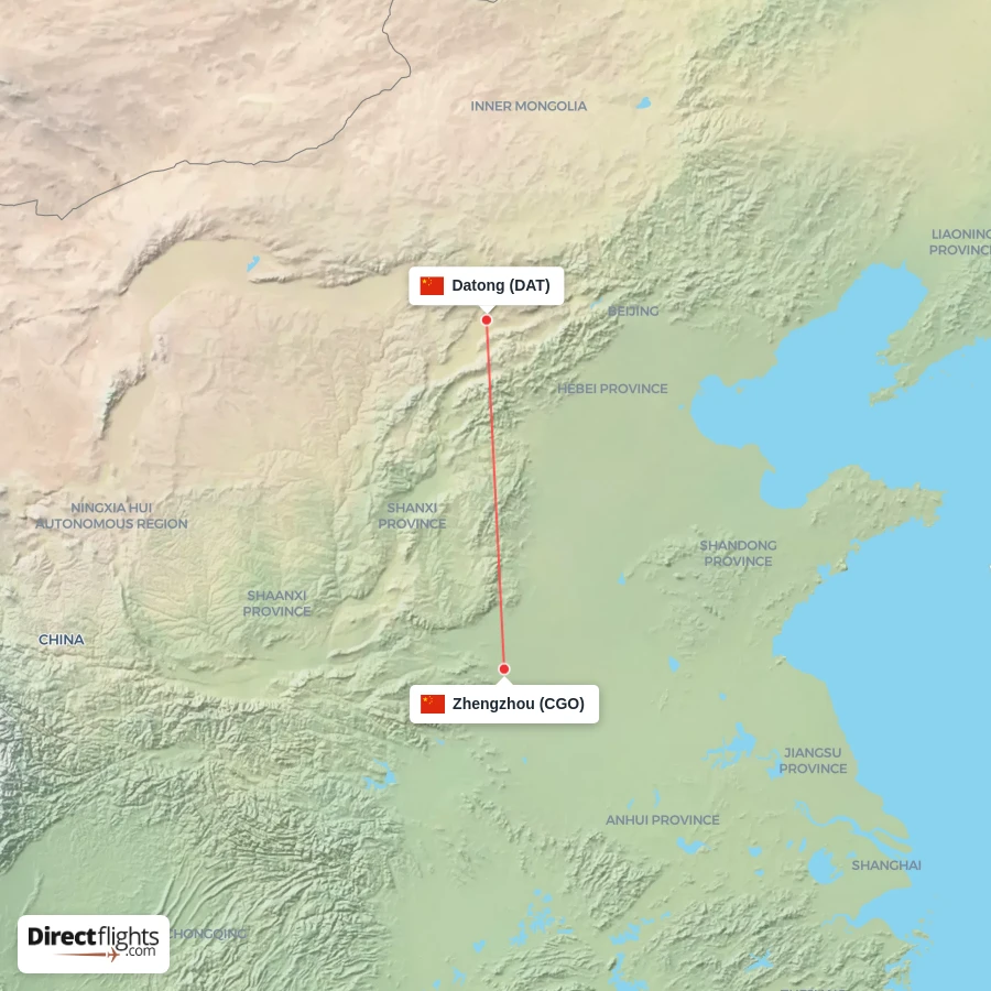 DAT - CGO route map