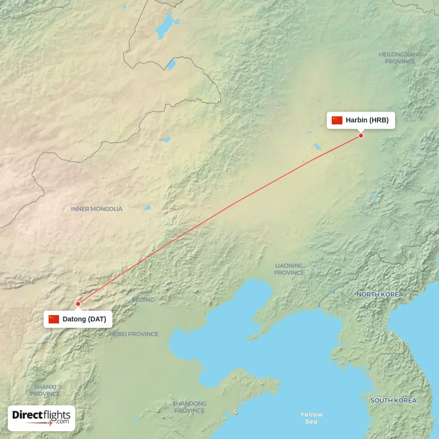 DAT - HRB route map
