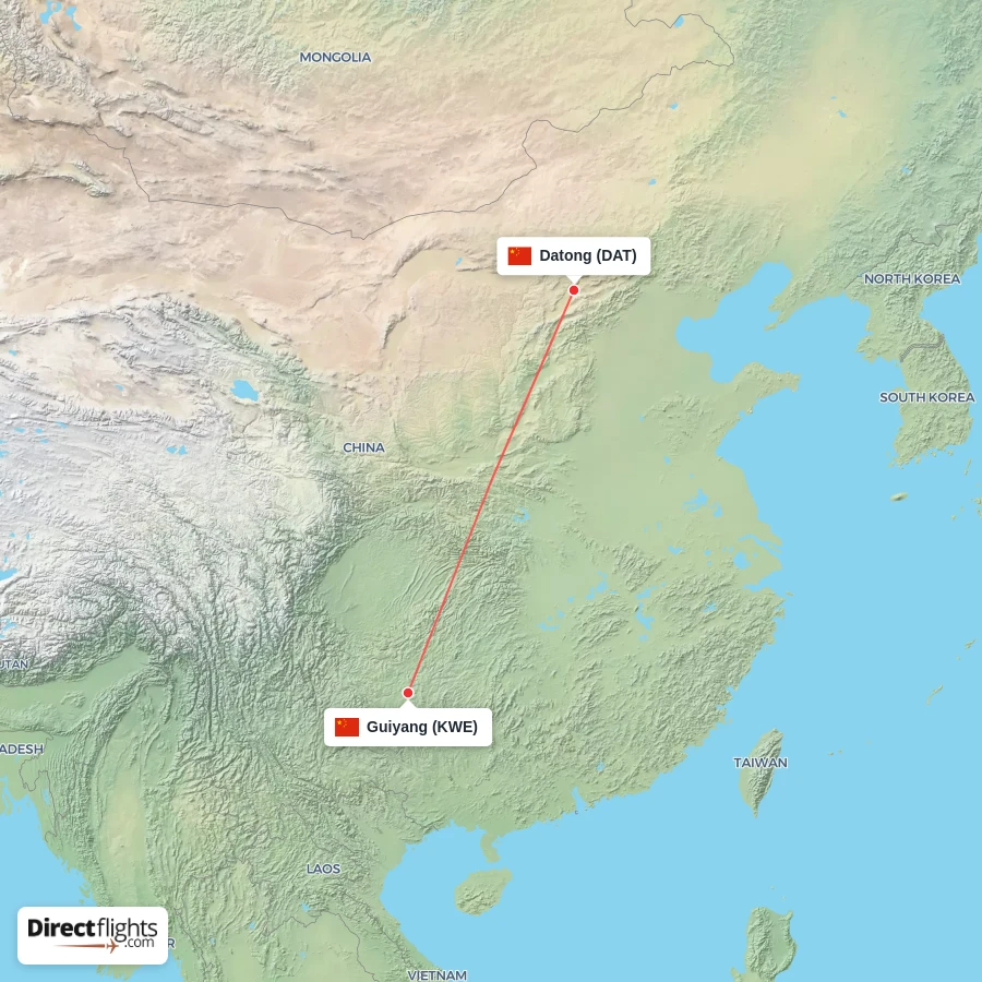 DAT - KWE route map
