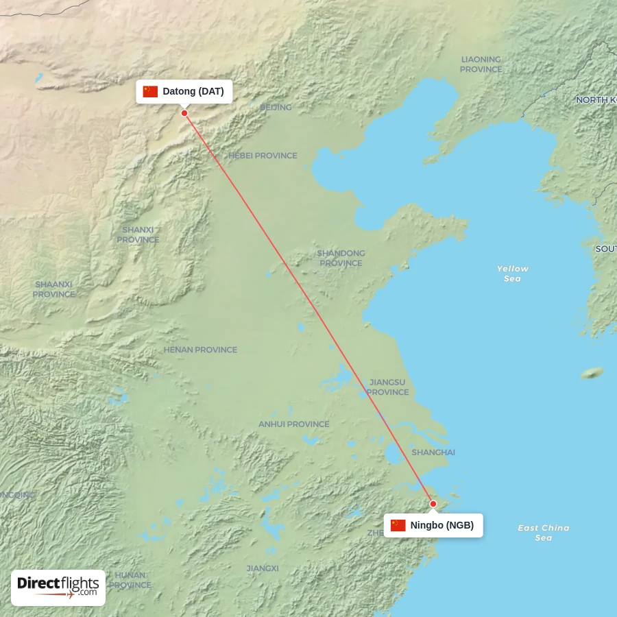 DAT - NGB route map