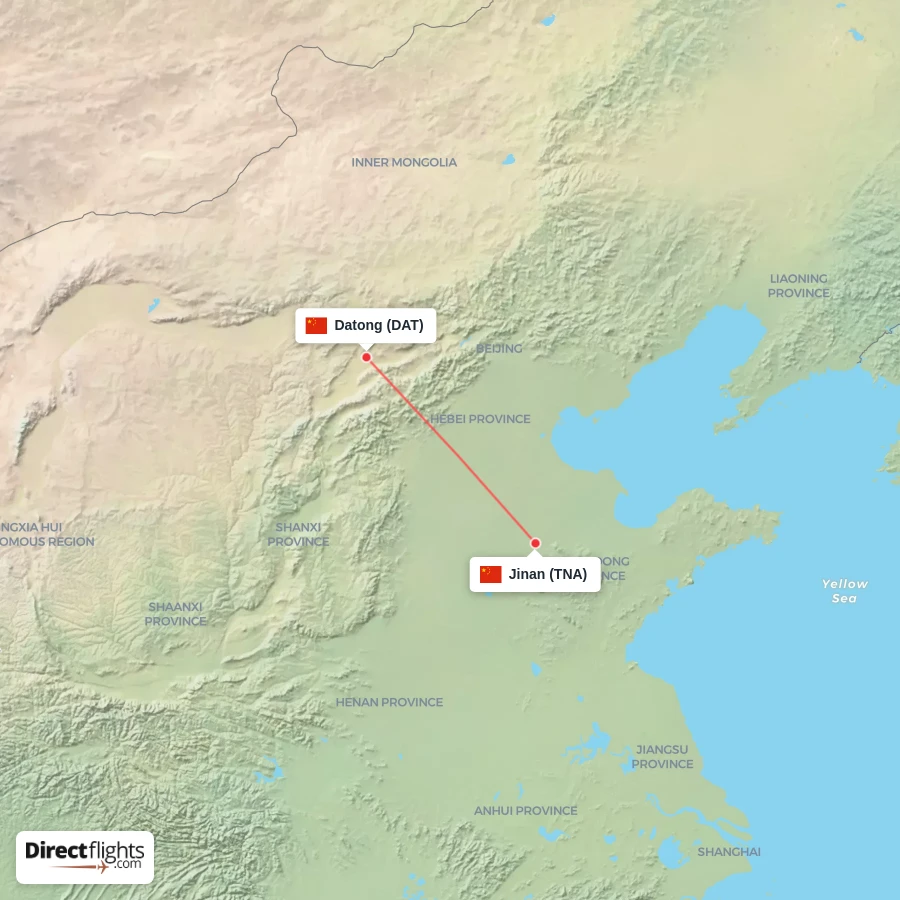 DAT - TNA route map