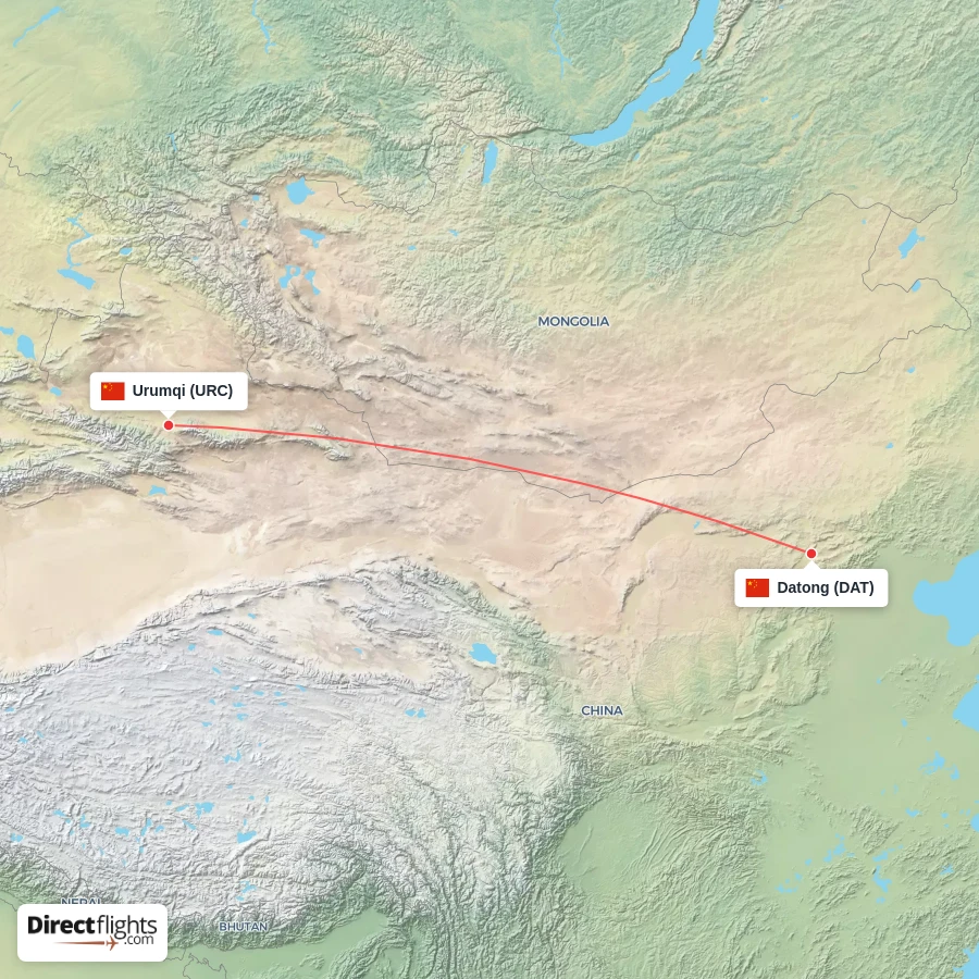 DAT - URC route map