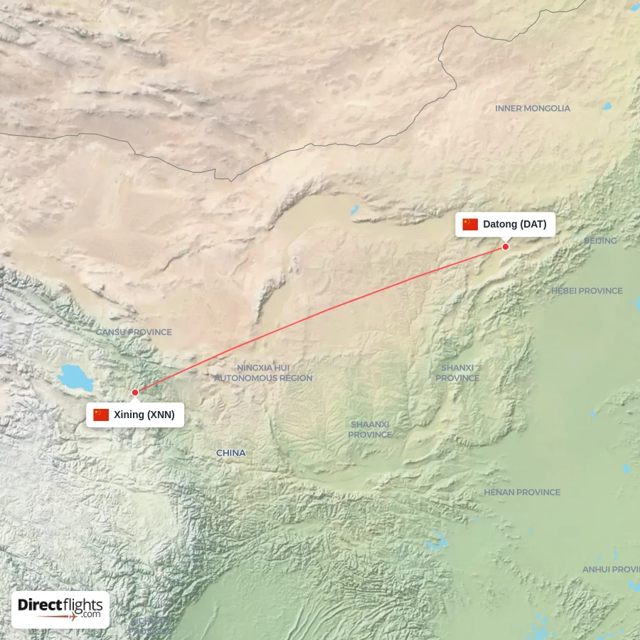 DAT - XNN route map