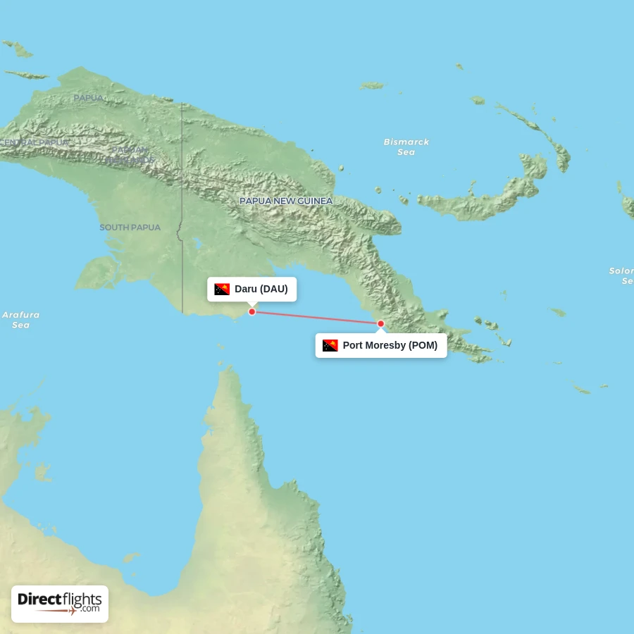DAU - POM route map