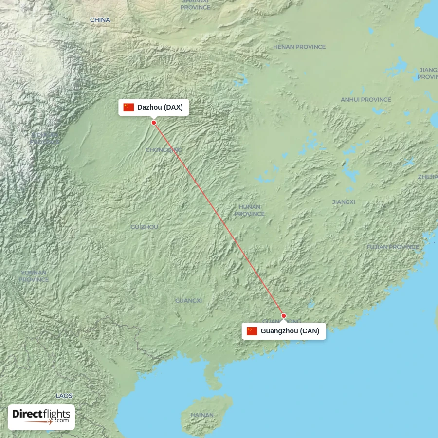 DAX - CAN route map