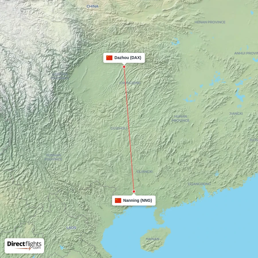DAX - NNG route map
