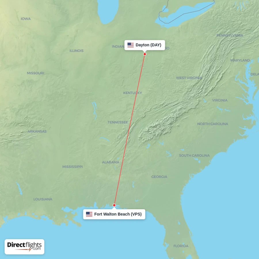 DAY - VPS route map