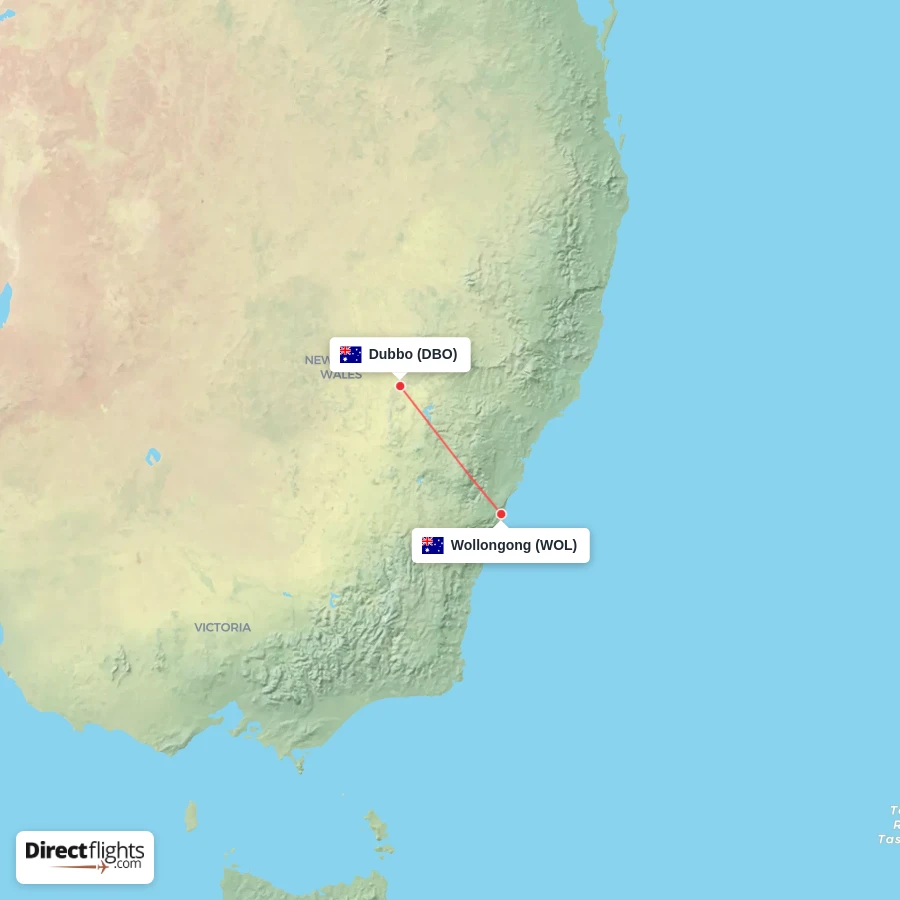DBO - WOL route map