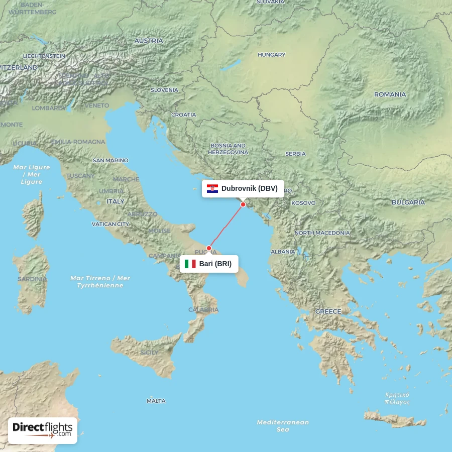 DBV - BRI route map