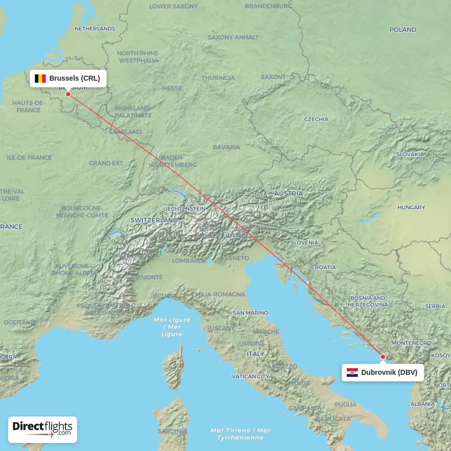 DBV - CRL route map