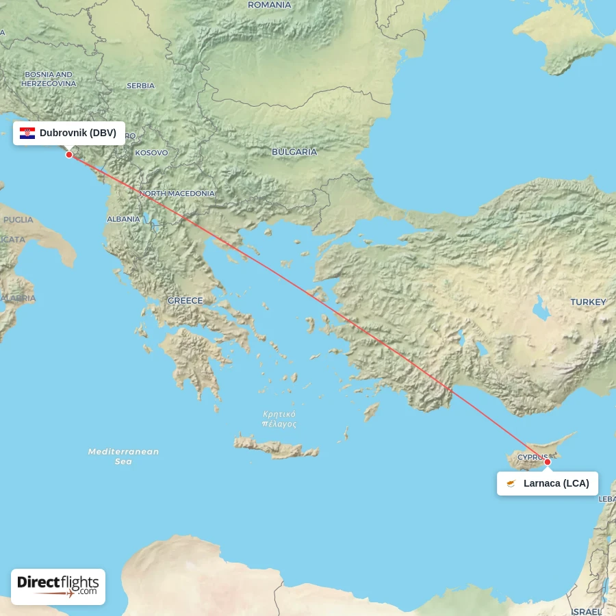 DBV - LCA route map