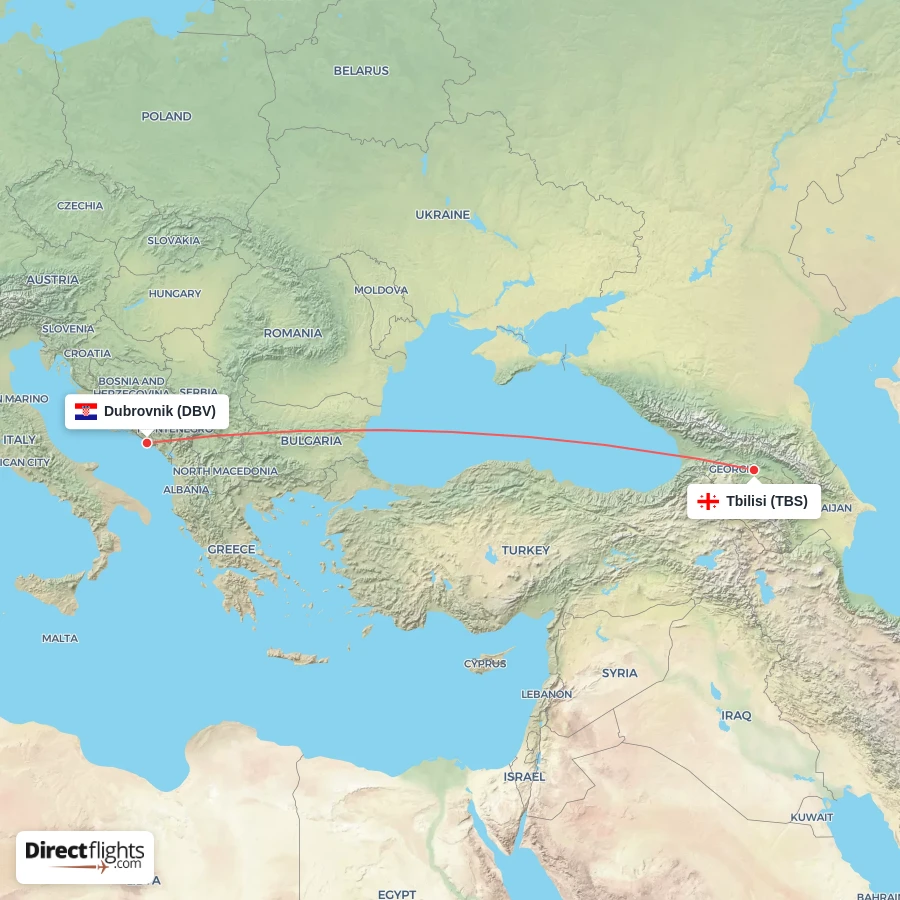 DBV - TBS route map