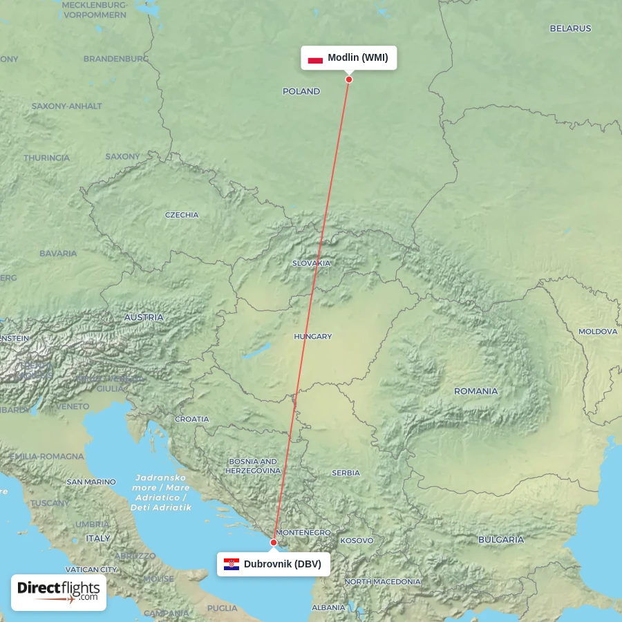 DBV - WMI route map