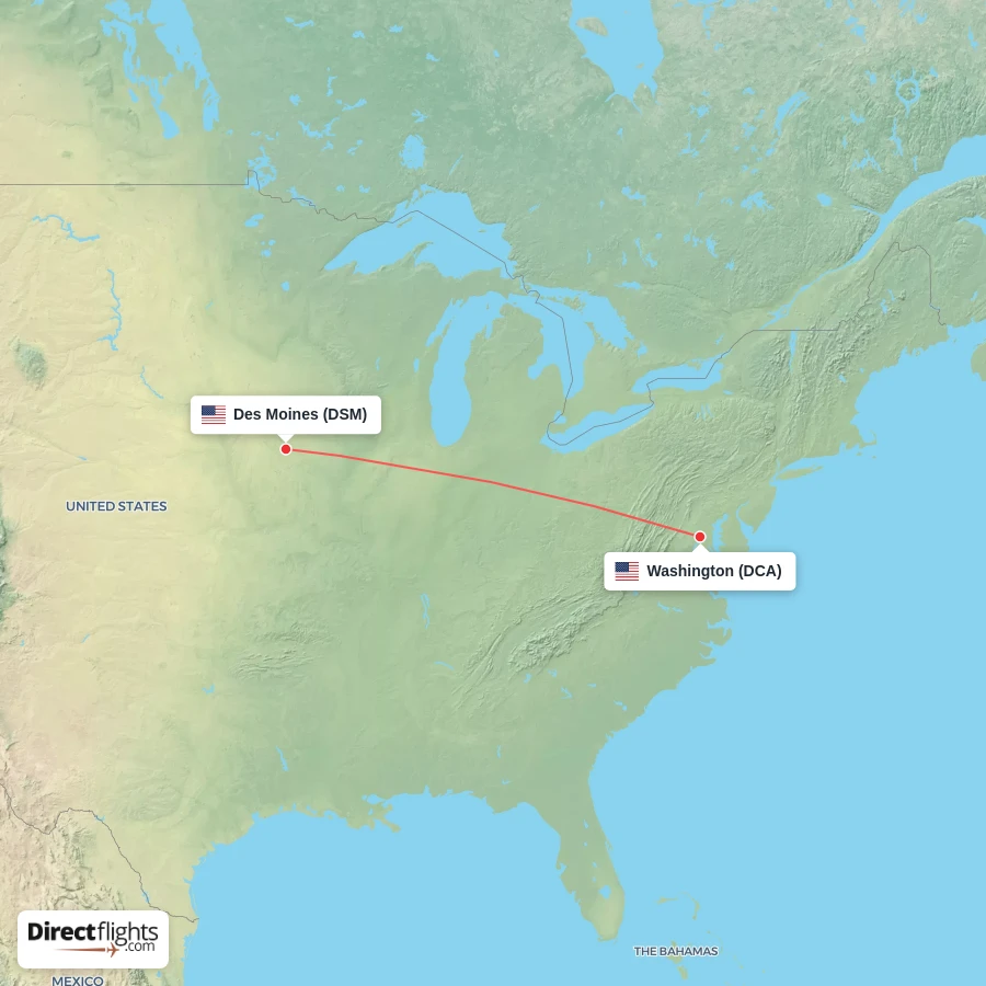 DCA - DSM route map
