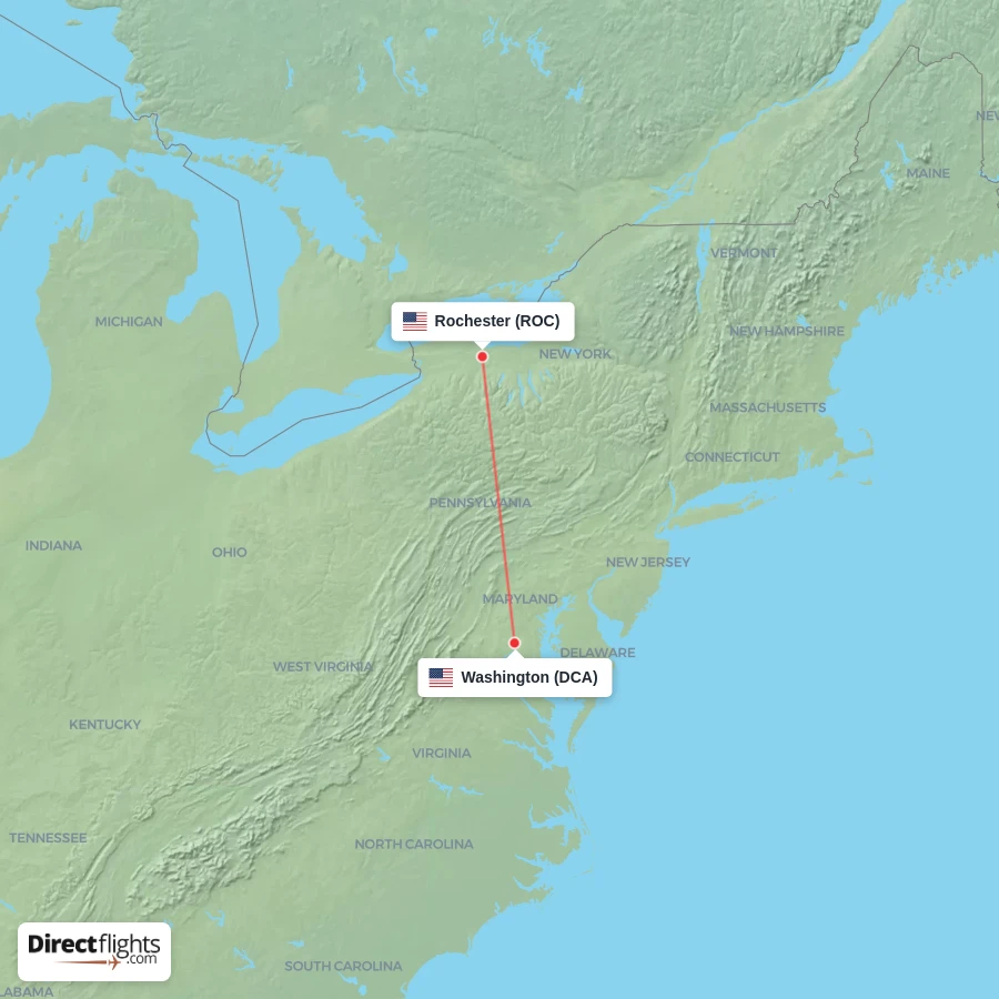 DCA - ROC route map