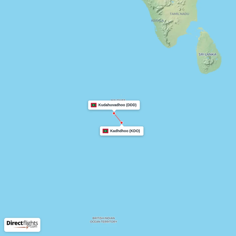 DDD - KDO route map