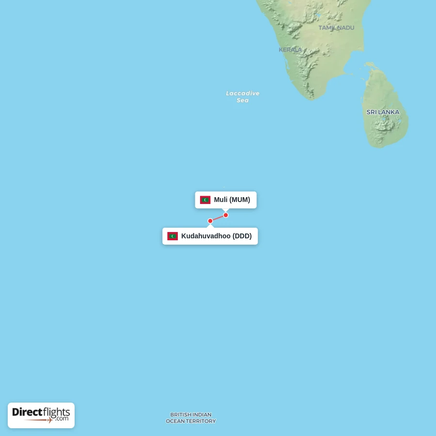 DDD - MUM route map
