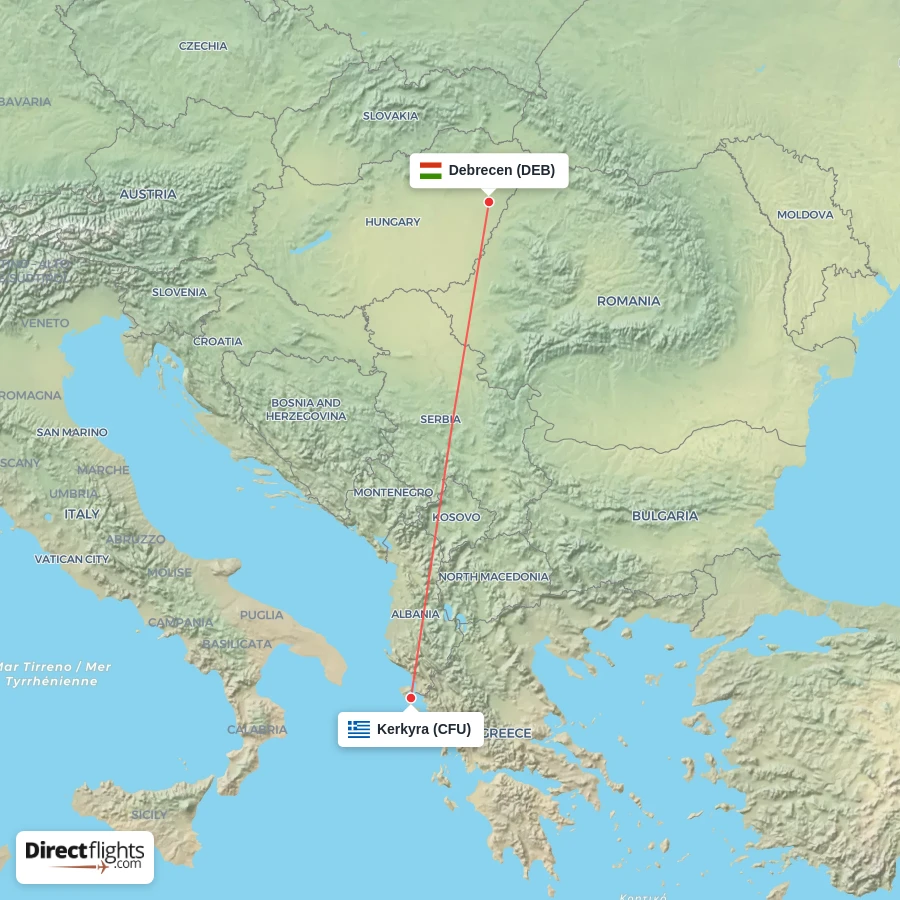 DEB - CFU route map