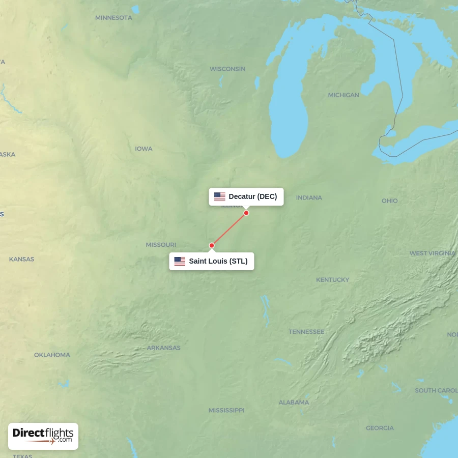 DEC - STL route map