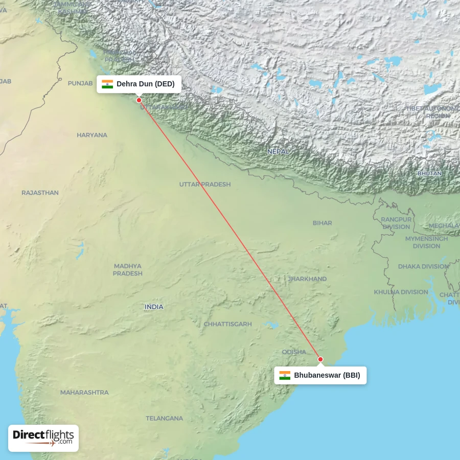 DED - BBI route map