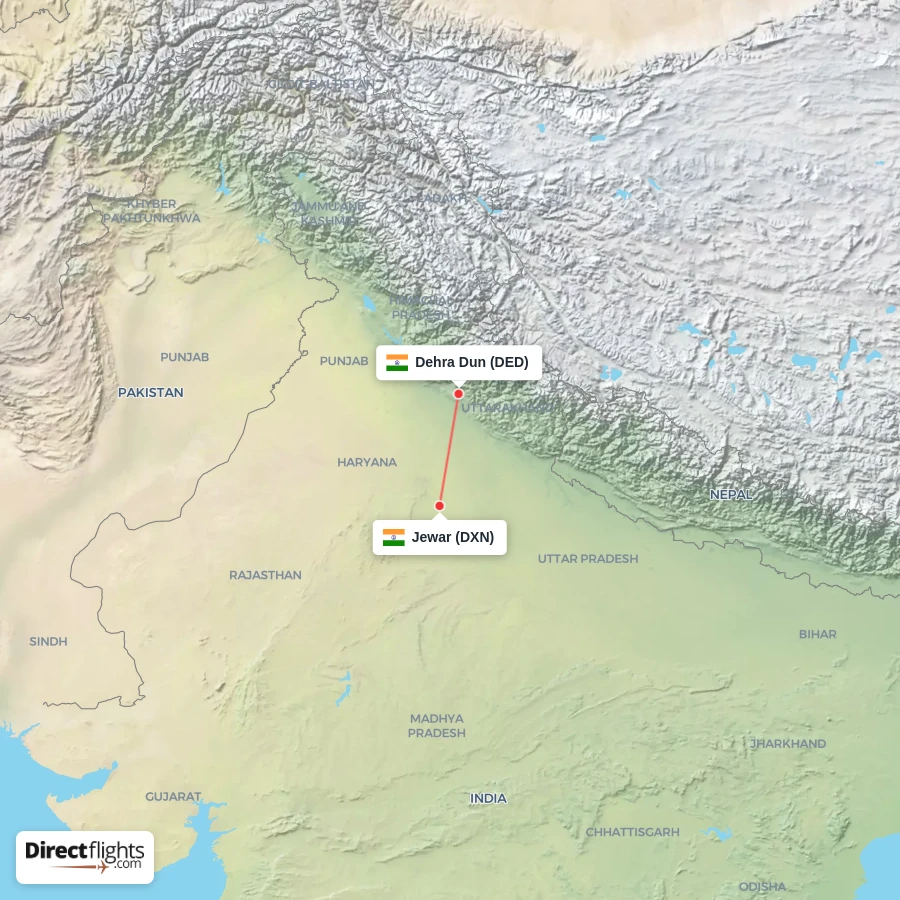 DED - DXN route map